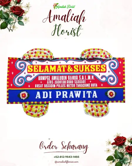 Papan Bunga Ucapan Selamat Locare